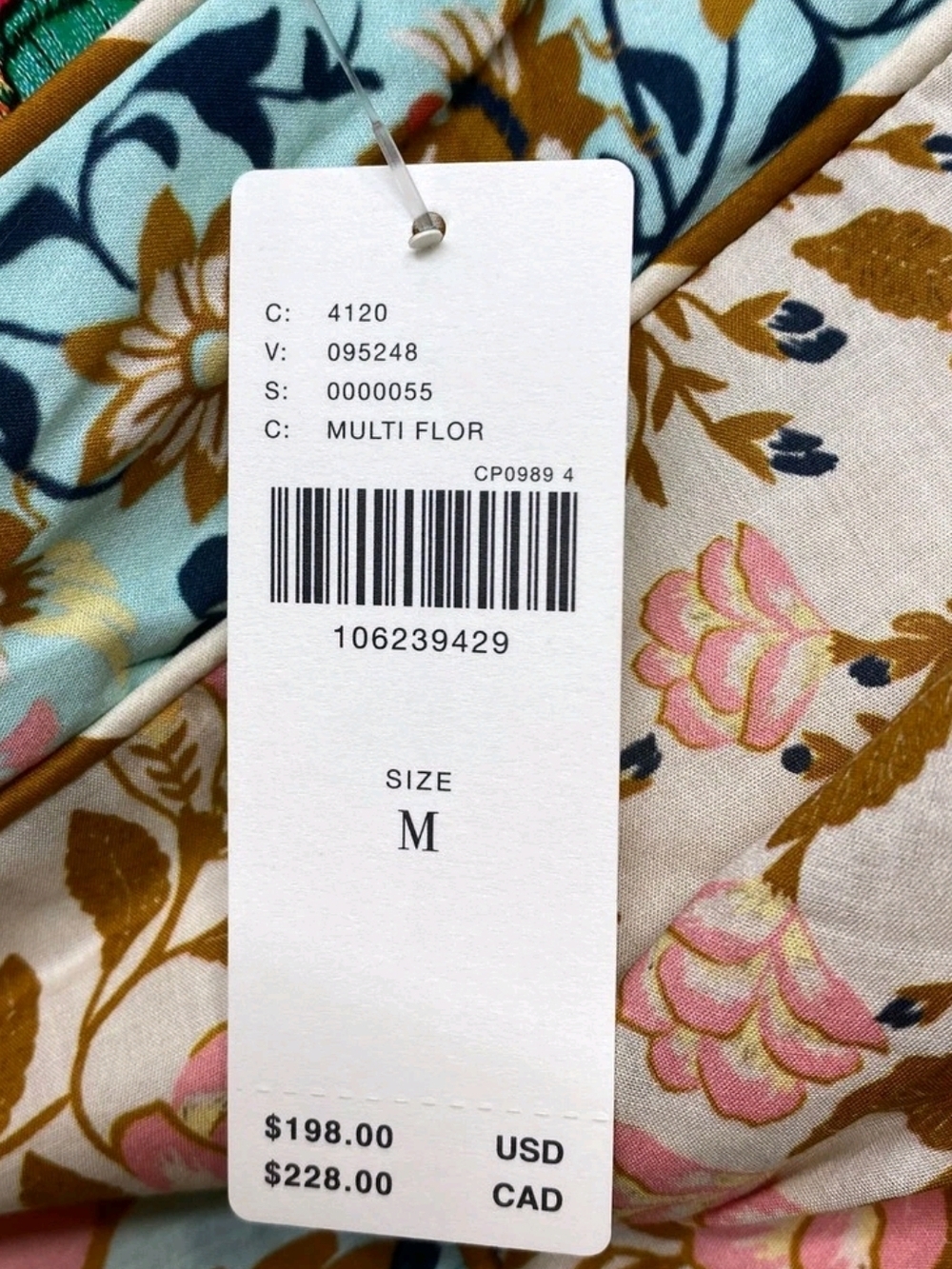 Farm Rio x Anthropologie Womens Drop Waist Floral Midi Skirt Size M Pastel Multi - Picture 6 of 6